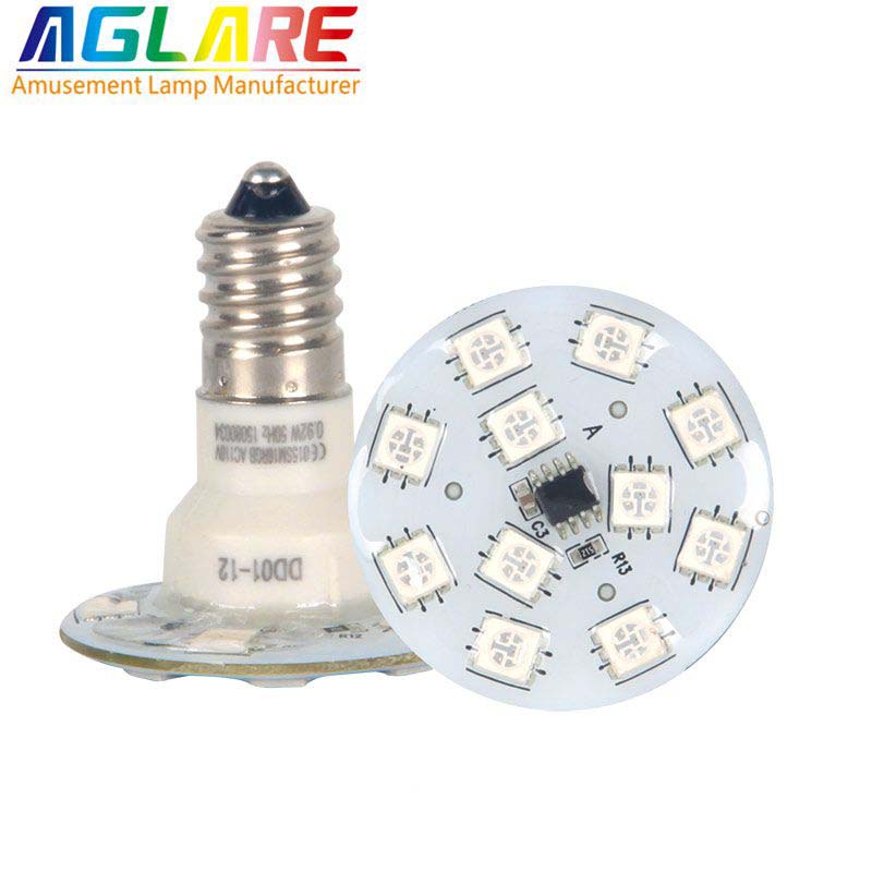 E14 1-16Auto RGB e14 16 SMD amusement light for fairground